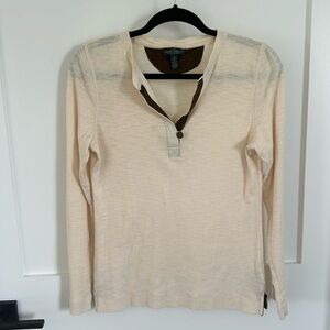 Lauren Jeans Co. Ralph Lauren 100% cotton lightweight long sleeved t-shirt